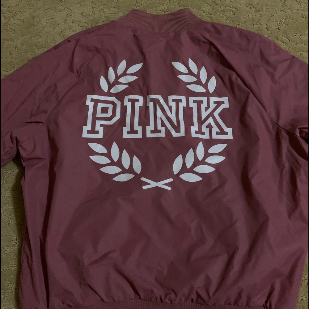 Pink bomber jacket